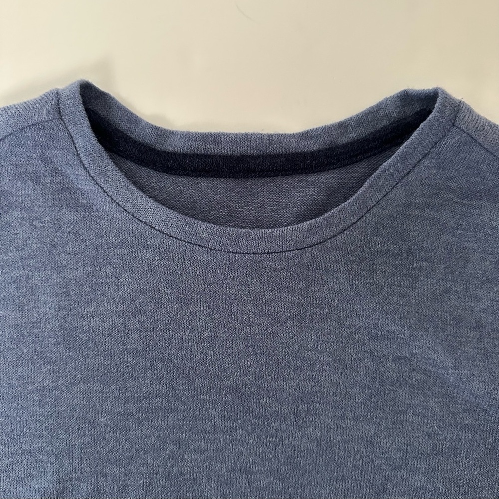 Womens Navy Blue Layered Sweatshirt - Picture 5 of 10